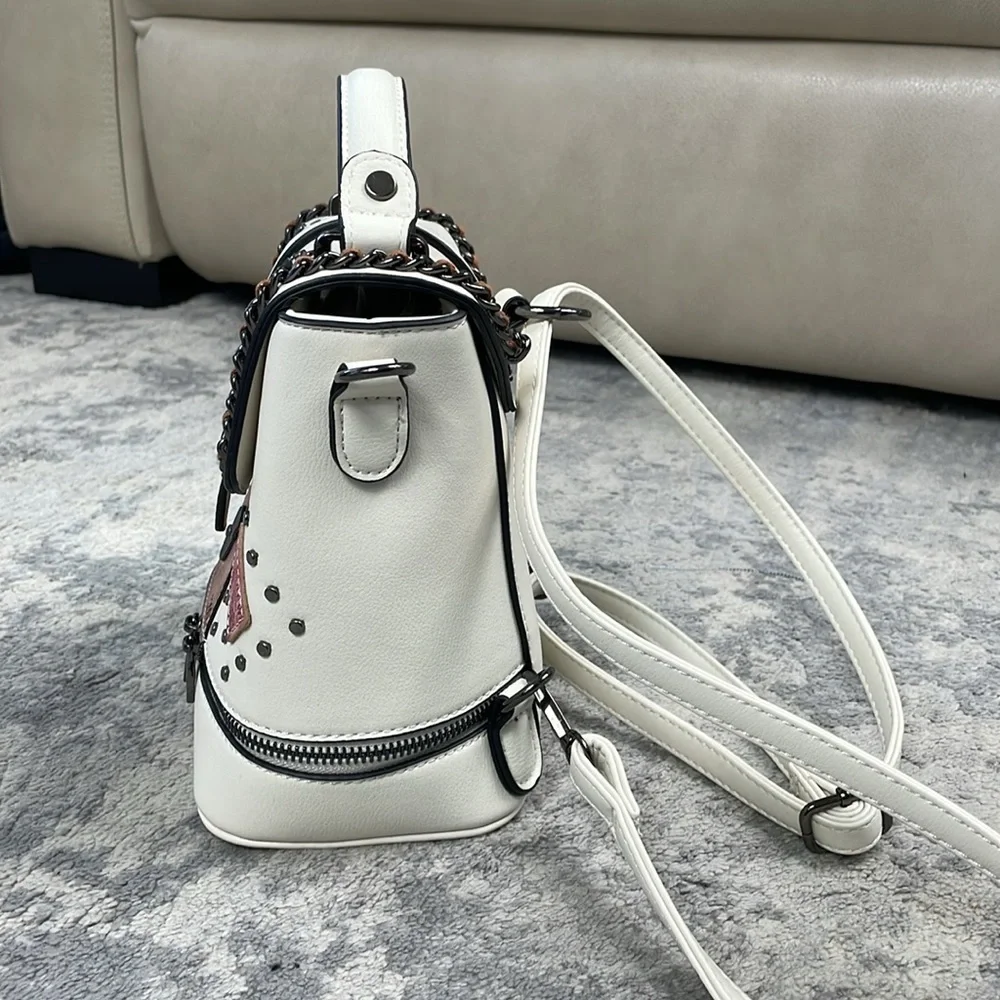 Tokyo Japan Boutique Fashion Backpack Convertible Shoulder Bag Sling Patches
